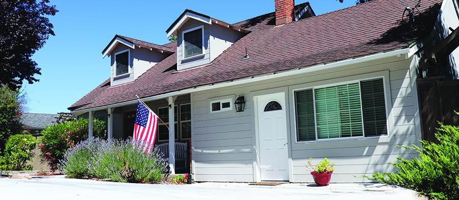An exterior view of an accessory dwelling unit at a home in San Rafael.